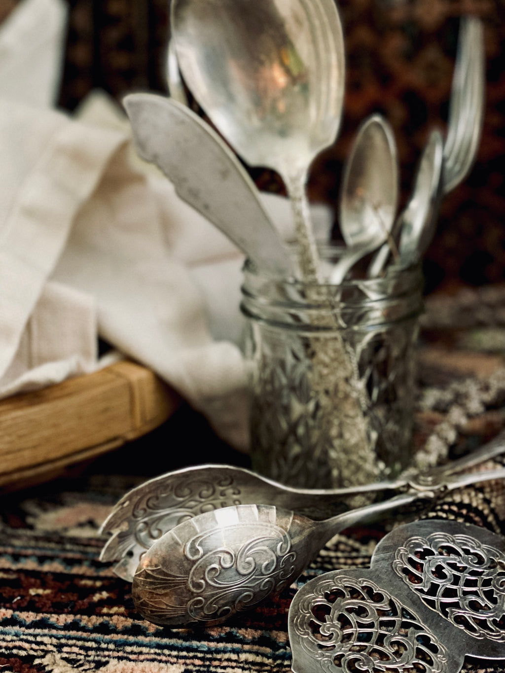 Assorted Pewter and Silver Plated Serving Utensils – Bowerbird Vintage